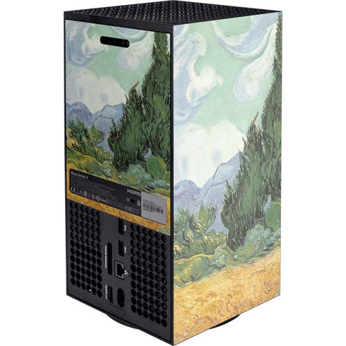 van Gogh - Wheatfield with Cypresses by Van Gogh XBox Series X Digital Edition Console Skin